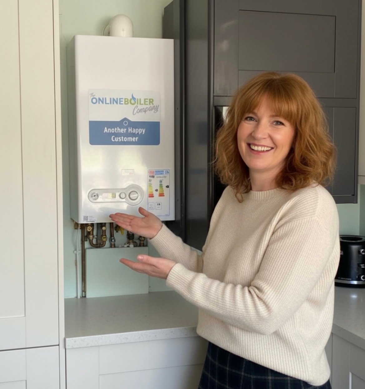 Pollokshields Glasgow G41 boiler install customer Samantha Brown — 5-star review photo
